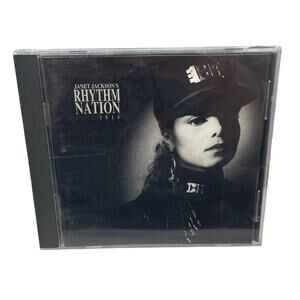 Vintage 1989 Janet Jackson Rhythm Nation Audio Music CD Very Good w Jewel Case